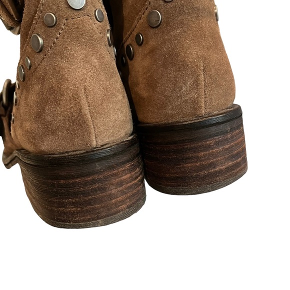Sam Edelman Drea Studded Suede Booties Sz 8 - Picture 10 of 16